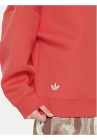 Adidas - adidas Bluza Neuclassics JI8521 Czerwony Oversize. Kolor: czerwony. Materiał: bawełna