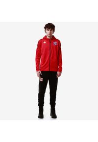 Bluza z kapturem na zamek Kappa Grevolo. Typ kołnierza: kaptur. Kolor: czerwony