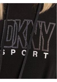 DKNY Sport Sukienka dzianinowa DP2D4647 Czarny Regular Fit. Kolor: czarny. Materiał: bawełna, syntetyk. Typ sukienki: sportowe. Styl: sportowy