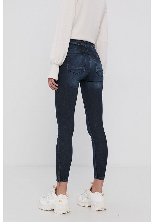 only - Only Jeansy damskie medium waist. Kolor: niebieski