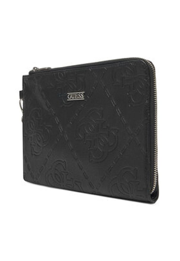 Guess Saszetka PMBONG P5438 Czarny. Kolor: czarny. Materiał: skóra
