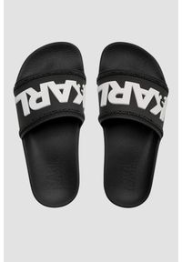 Karl Lagerfeld - KARL LAGERFELD Czarne klapki Kondo Karl Logo Slide, Rozmiar 46. Kolor: czarny #6