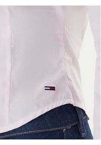 Tommy Jeans Koszula Baby DW0DW22604 Różowy Slim Fit. Kolor: różowy. Materiał: bawełna #2