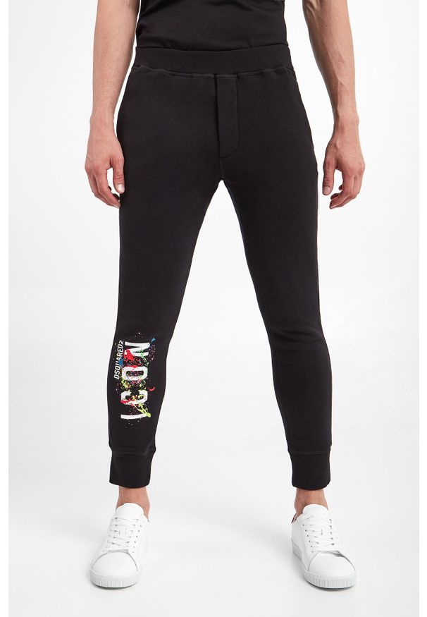 Spodnie dresowe DSQUARED2. Materiał: dresówka. Wzór: nadruk