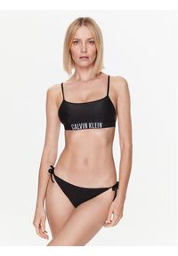 Calvin Klein Swimwear Dół od bikini KW0KW01985 Czarny. Kolor: czarny. Materiał: syntetyk #2