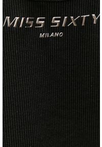 Miss Sixty top damski kolor czarny. Okazja: na co dzień. Kolor: czarny. Materiał: dzianina. Wzór: gładki. Styl: casual #4