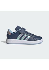 Adidas - Buty Grand Court 2.0 Kids. Kolor: niebieski, wielokolorowy. Sport: turystyka piesza