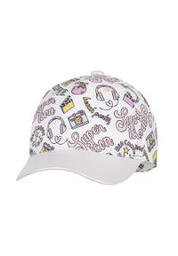 Broel czapka dziecięca kolor fioletowy wzorzysta. Kolor: fioletowy