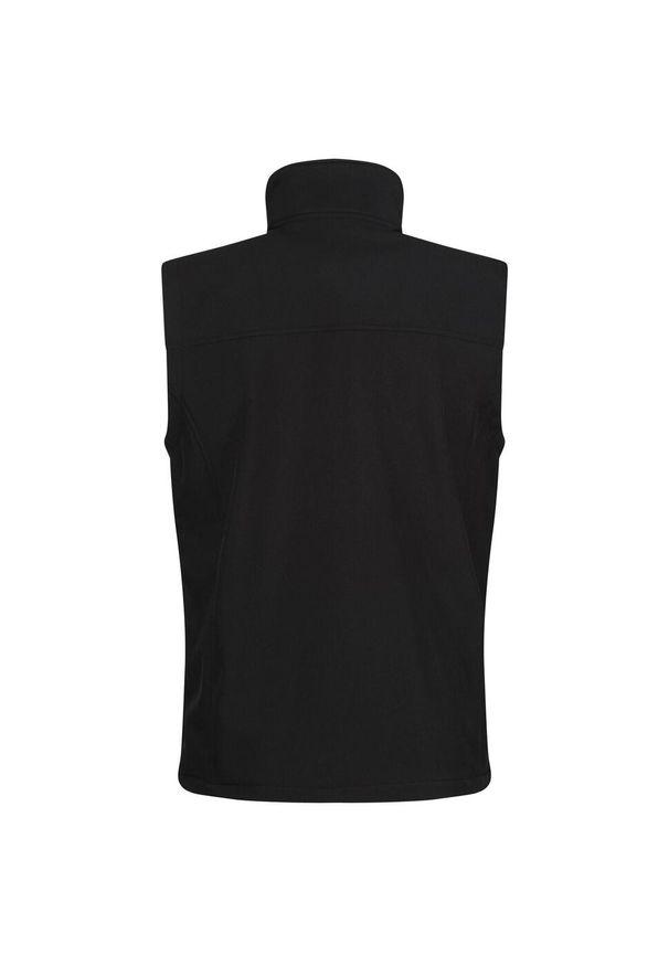 Regatta - Męska Kamizelka Softshell Flux. Kolor: czarny. Materiał: softshell. Sport: turystyka piesza