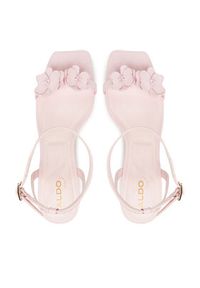 Aldo Sandały Daisyrose 13964636 Różowy. Kolor: różowy. Materiał: skóra