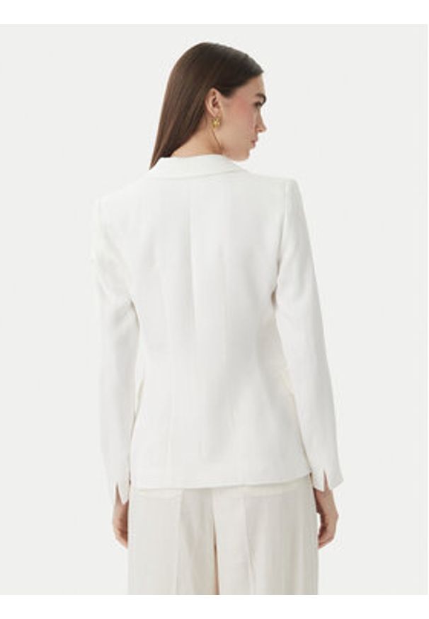 Marella Marynarka Charme 2613041172 Biały Regular Fit. Kolor: biały. Materiał: wiskoza