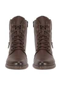 Rieker Trzewiki Y0800-24 Brązowy. Kolor: brązowy. Materiał: materiał #3