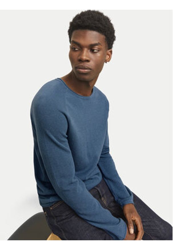 Jack & Jones Sweter Hill 12157321 Niebieski Regular Fit. Kolor: niebieski. Materiał: bawełna