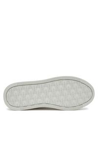 Calvin Klein Jeans Sneakersy Bold Flatf Low Lace Mg YW0YW01766 Biały. Kolor: biały. Materiał: skóra