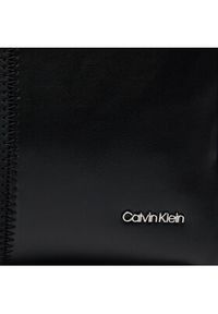 Calvin Klein Torebka Texture Block Medium Shopper K60K611658 Czarny. Kolor: czarny. Materiał: skórzane #5