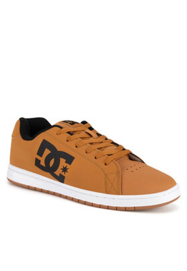 DC Sneakersy GAVELER SN ADYS100574-KWH Brązowy. Kolor: brązowy. Materiał: skóra