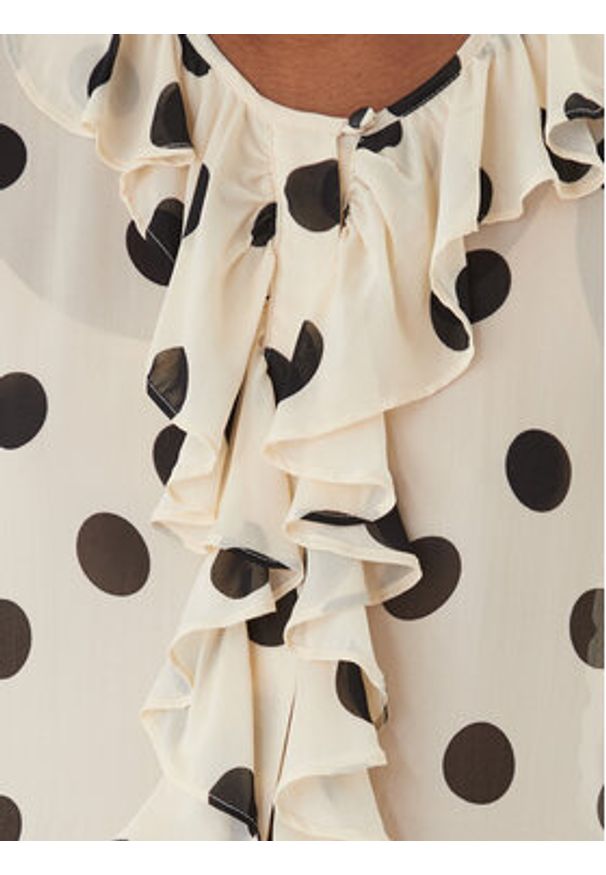 Marella Koszula Valanga 2613111122 Beżowy Relaxed Fit. Kolor: beżowy. Materiał: wiskoza