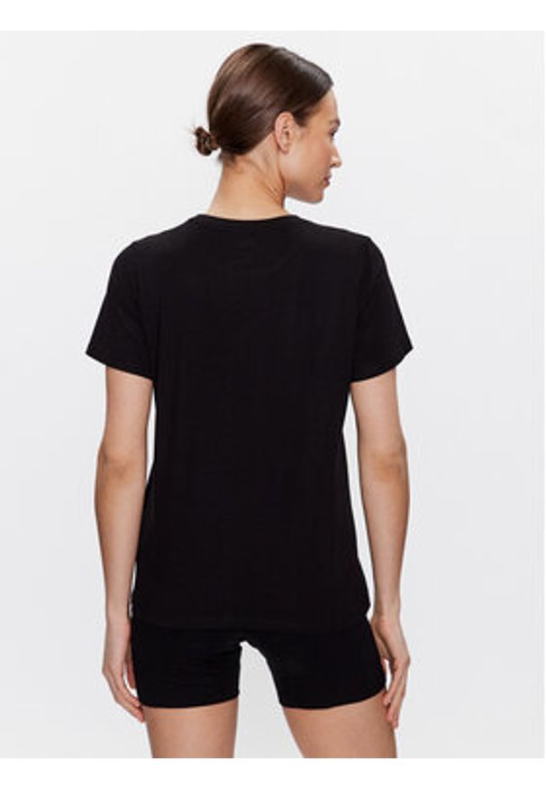 DKNY Sport T-Shirt DP2T6749 Czarny Classic Fit. Kolor: czarny. Materiał: bawełna. Styl: sportowy