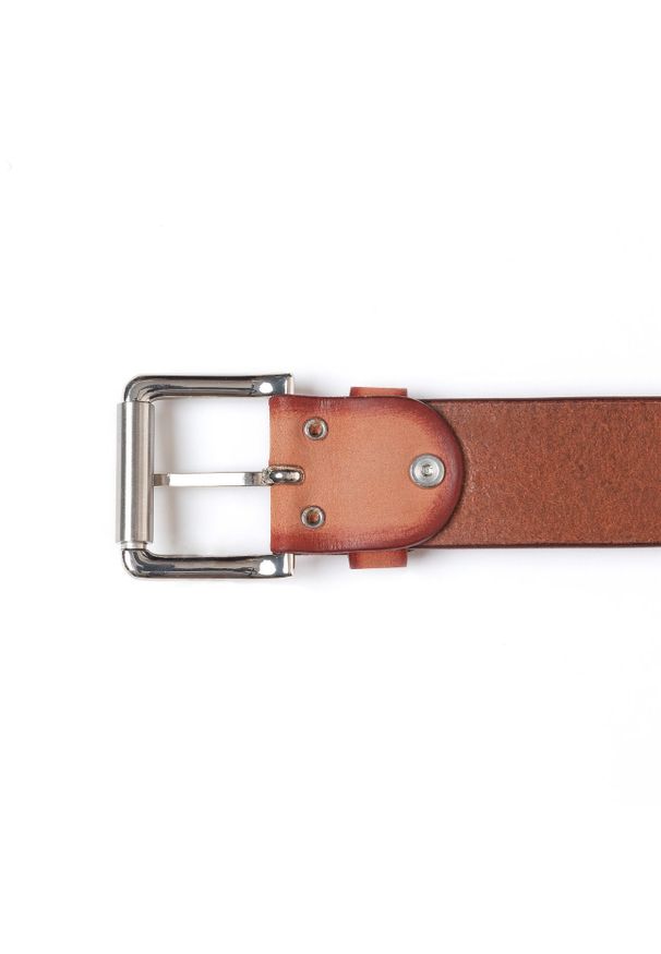 Tom Tailor - TOM TAILOR PASEK SKÓRZANY SOPO-TT376 351 40mm Ledergürtel RO2689. Materiał: skóra. Wzór: paski. Styl: klasyczny