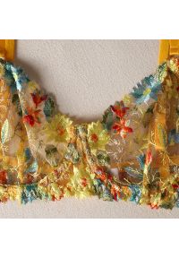 Intica - Komplet bielizny z kwiatowym haftem na specjalne okazje Sylvianne. Kolor: wielokolorowy. Materiał: materiał. Wzór: kwiaty, haft #2