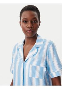 DKNY Piżama YI50042 Niebieski Regular Fit. Kolor: niebieski. Materiał: bawełna