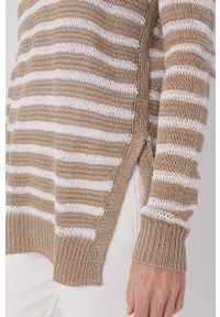 Polo Ralph Lauren - Sweter. Typ kołnierza: polo. Kolor: beżowy. Materiał: dzianina. Długość rękawa: długi rękaw. Długość: długie #4