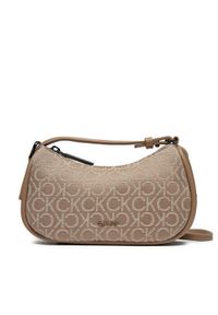 Calvin Klein Torebka Ck Refine Conv Crossbody K60K612151 Beżowy. Kolor: beżowy