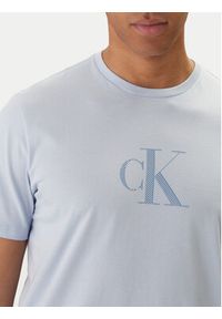 Calvin Klein T-Shirt LV04RF853G Błękitny Regular Fit. Kolor: niebieski. Materiał: bawełna #4
