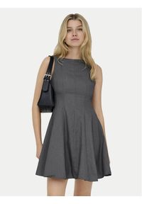 only - ONLY Sukienka codzienna Lunita 15370914 Szary ciemny Regular Fit. Okazja: na co dzień. Kolor: szary. Materiał: syntetyk. Typ sukienki: proste. Styl: casual #1