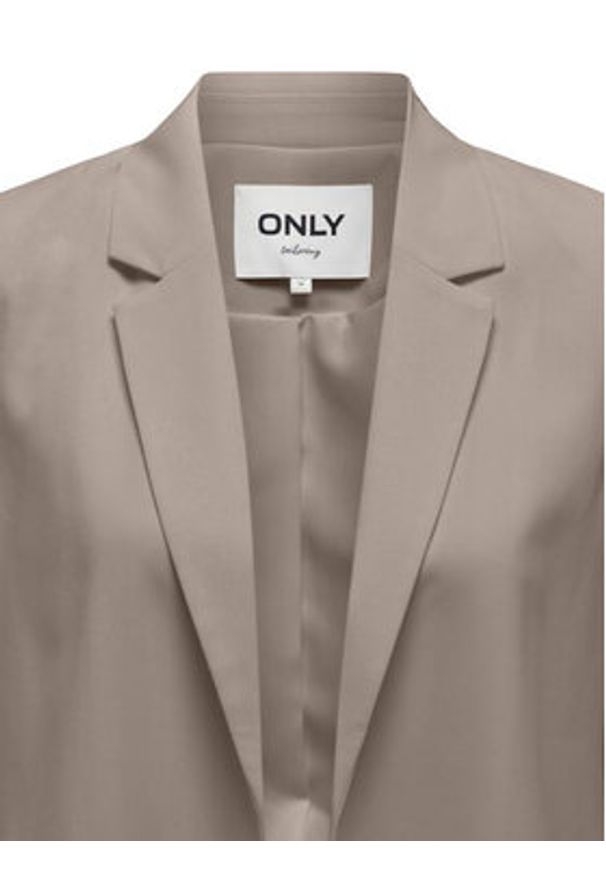 only - ONLY Marynarka Leila 15310948 Beżowy Loose Fit. Kolor: beżowy. Materiał: syntetyk