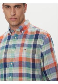 TOMMY HILFIGER - Tommy Hilfiger Koszula Summer Madras MW0MW39166 Kolorowy Regular Fit. Materiał: len. Wzór: kolorowy #3