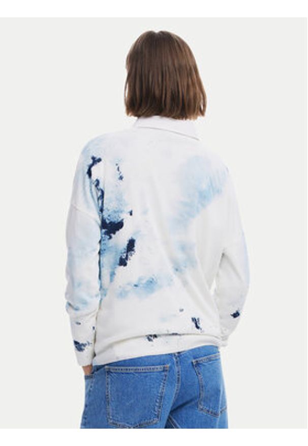 Desigual Sweter 25SWJF33 Écru Regular Fit. Materiał: wiskoza