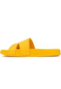Klapki New Balance U SUF20SC1 żółte. Kolor: żółty. Wzór: gładki. Sezon: lato