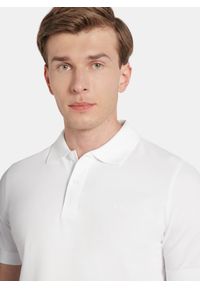 Pako Lorente - PAKO LORENTE - T-shirt polo w białym kolorze. Typ kołnierza: polo. Kolor: czarny, różowy, biały. Materiał: bawełna, elastan #5