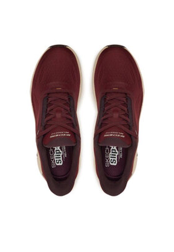skechers - Skechers Sneakersy Flex - Zayder 233218/BURG Bordowy. Kolor: czerwony. Materiał: materiał
