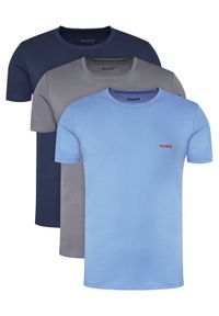 Hugo - HUGO Komplet 3 t-shirtów 50532811 Kolorowy Regular Fit. Materiał: bawełna. Wzór: kolorowy