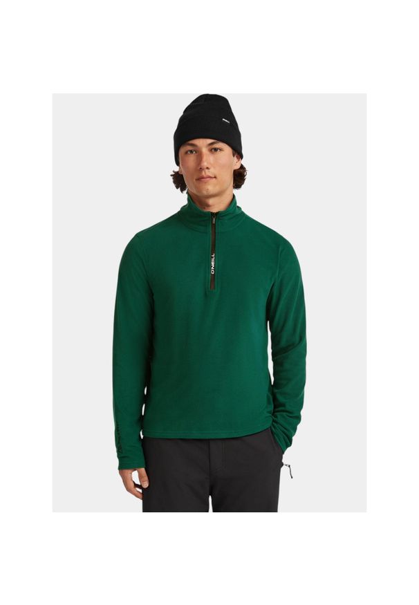 Sweter Męski O'Neill FWC'Cruz Jack's Polartec HZ. Kolor: zielony. Materiał: polar. Sezon: zima. Sport: turystyka piesza