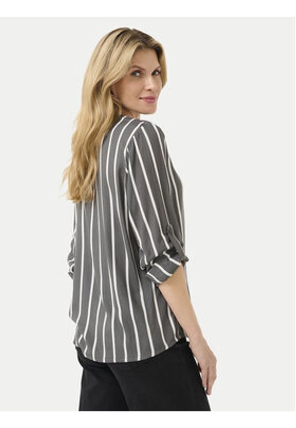 Kaffe Bluzka Stridy 10504279 Szary Regular Fit. Kolor: szary. Materiał: wiskoza