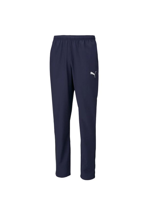 Spodnie męskie Puma teamRISE Sideline Pants. Kolor: niebieski. Sport: piłka nożna