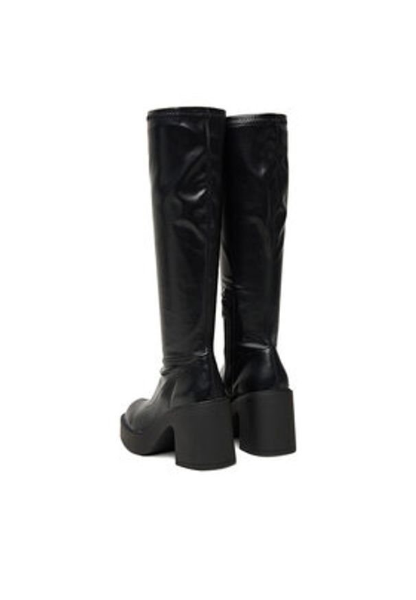 DeeZee Kozaki 9529A Czarny. Kolor: czarny. Materiał: materiał, syntetyk, skóra