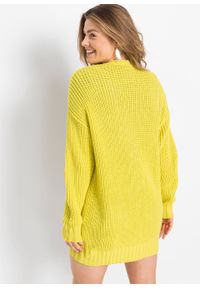 Sweter bez zapięcia z kieszeniami bonprix limonka. Kolor: zielony #2