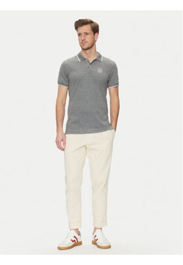 Blend Polo 20708180 Szary Regular Fit. Typ kołnierza: polo. Kolor: szary. Materiał: bawełna