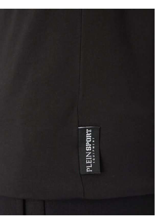 Plein Sport T-Shirt SAEC MTK8019 STE001N Czarny Regular Fit. Kolor: czarny. Materiał: bawełna. Styl: sportowy