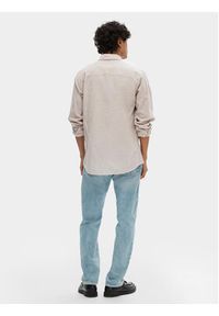 Selected Homme Koszula 16078867 Beżowy Slim Fit. Kolor: beżowy. Materiał: bawełna #6