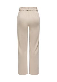 only - ONLY Spodnie materiałowe Poptrash 15341829 Beżowy Straight Fit. Kolor: beżowy. Materiał: syntetyk #6