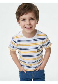 Sinsay - Koszulka w paski Peanuts - biały. Kolor: biały. Wzór: paski #1