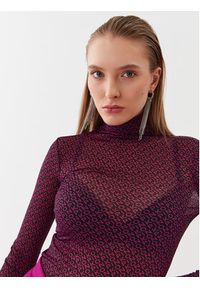 Pinko - PINKO Bluzka Lamu 101813 A13G Różowy Slim Fit. Kolor: różowy. Materiał: syntetyk #4