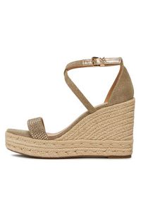 MICHAEL Michael Kors Espadryle Kayla Wedge 40R4KYMS1D Złoty. Kolor: złoty. Materiał: materiał #5