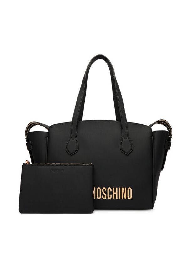 Love Moschino - LOVE MOSCHINO Torebka JC4243PP0OKD0000 Czarny. Kolor: czarny. Materiał: skórzane