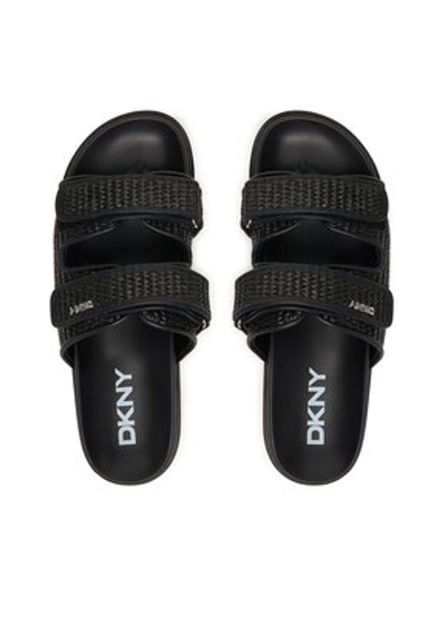DKNY Klapki Piper K2691150 Czarny. Kolor: czarny. Materiał: syntetyk